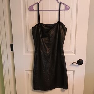Woman's Adult XL Spirit Halloween Sleek Black Mini Dress
